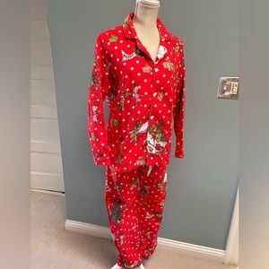 Pottery Barn Teen Grinch red flannel pajama set